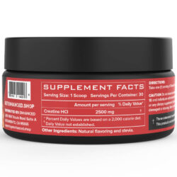 Enhanced Creatine HCl Supp Facts