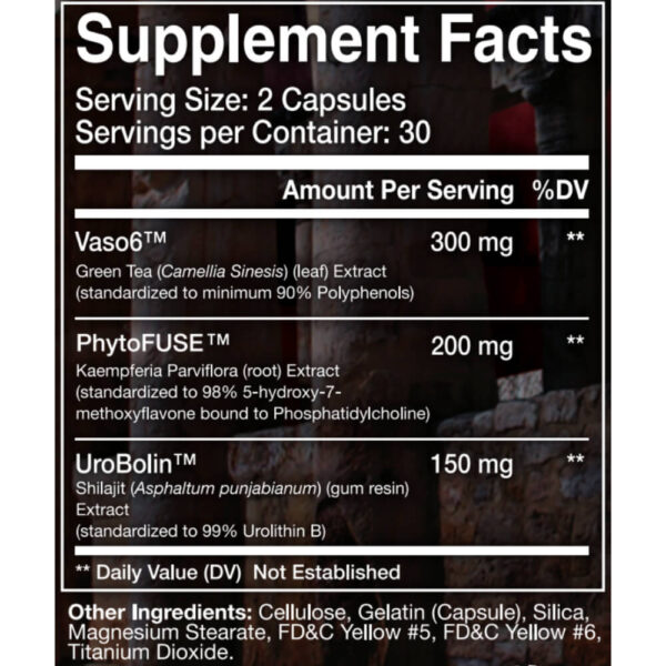 Massacr3 Supplement Facts