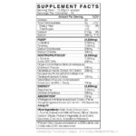 AdreN.O.lyn Nootropic Pre-Workout Supplement Facts