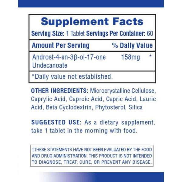 Andriol Supplement Facts