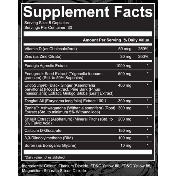 Phage Supplement Facts