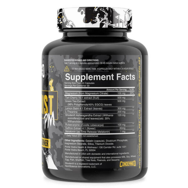 Arsynist PM Supplement Facts