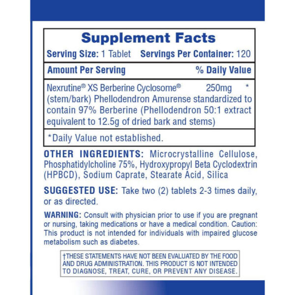 Berberine Supplement Facts